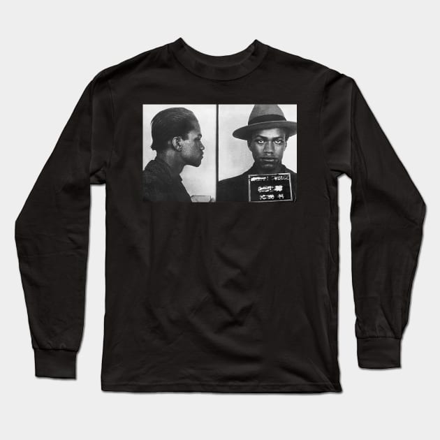 Malcolm X Portrait Long Sleeve T-Shirt by Soriagk